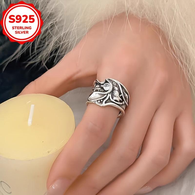 Hypoallergenic Retro Distressed Punk Style Open Ring