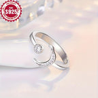 Hypoallergenic Romantic Fresh Moon Ring for Women