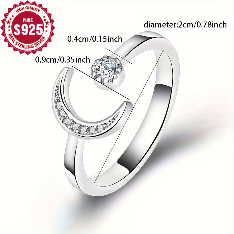 Hypoallergenic Romantic Fresh Moon Ring for Women