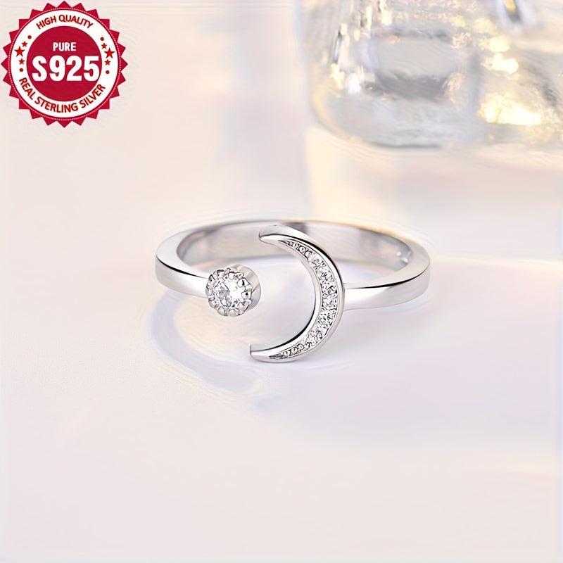 Hypoallergenic Romantic Fresh Moon Ring for Women