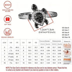 Vintage Style Silver Ring with Turtle Design