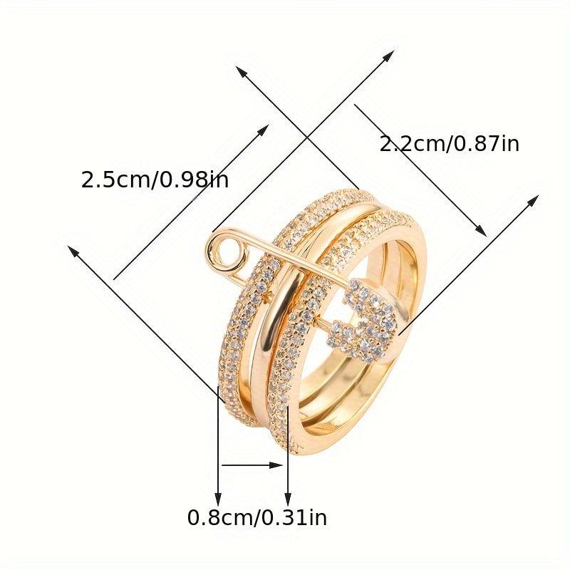 Minimalist Detachable Ring with Zirconia Inlays