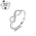 Adjustable Infinity Symbol Ring - S925 Silver Opening Gift