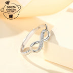 Adjustable Infinity Symbol Ring - S925 Silver Opening Gift