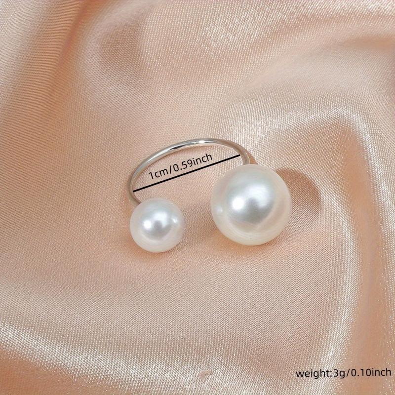 Minimalist Baroque Pearl Open Ring