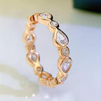 Minimalist Zirconia Inlay Stackable Ring for Women