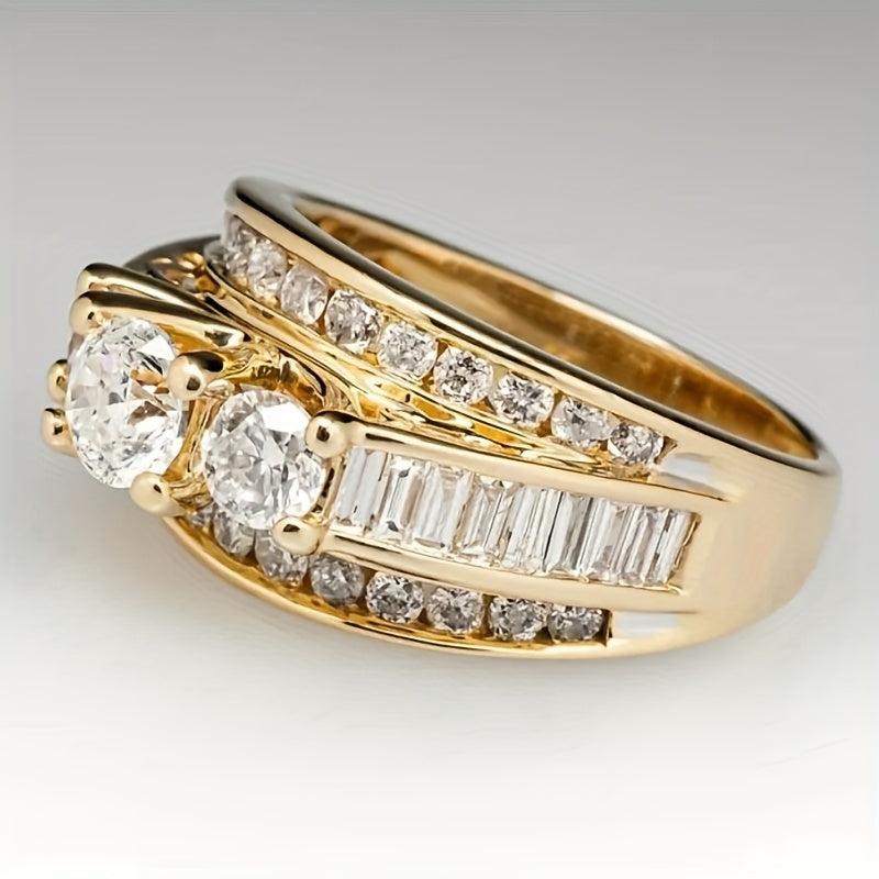 KISS Eternal Ring 4 Prong Zirconia Wedding Band Vintage Jewelry