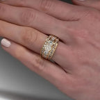 KISS Eternal Ring 4 Prong Zirconia Wedding Band Vintage Jewelry