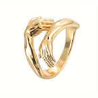 Elegant Ring for Lady's Hands, Double Ring Design