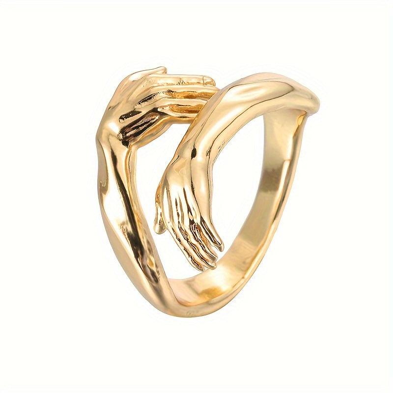 Elegant Ring for Lady's Hands, Double Ring Design