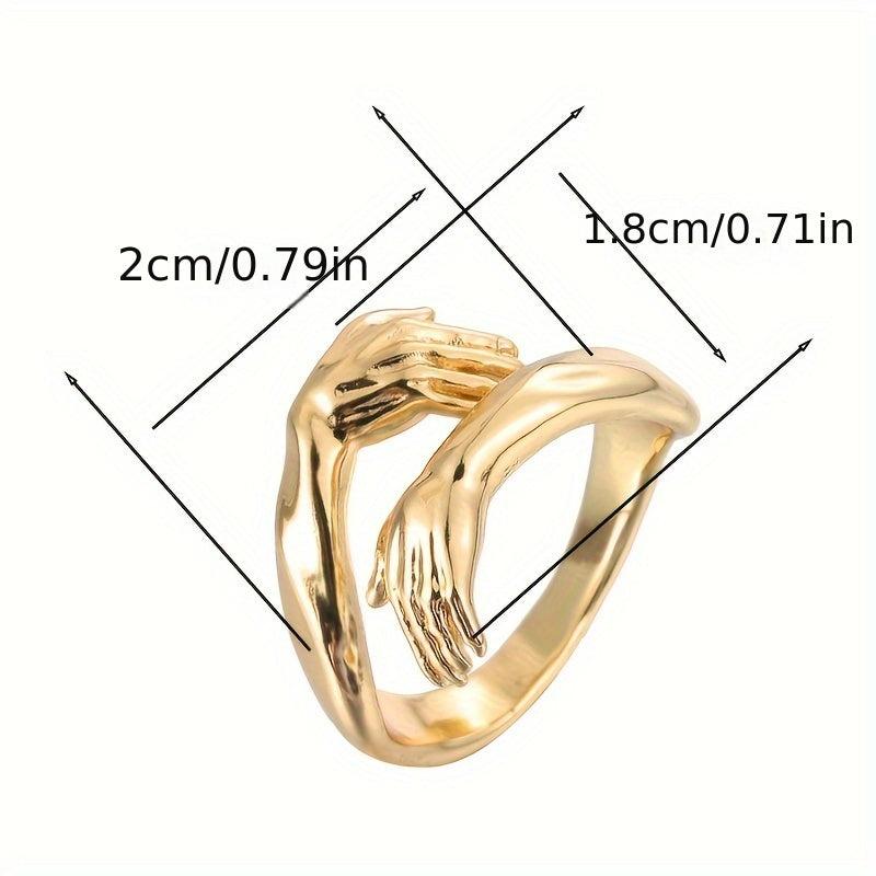 Elegant Ring for Lady's Hands, Double Ring Design