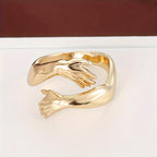 Elegant Ring for Lady's Hands, Double Ring Design