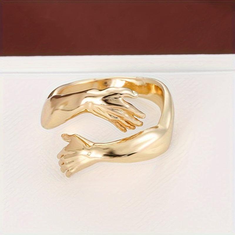 Elegant Ring for Lady's Hands, Double Ring Design