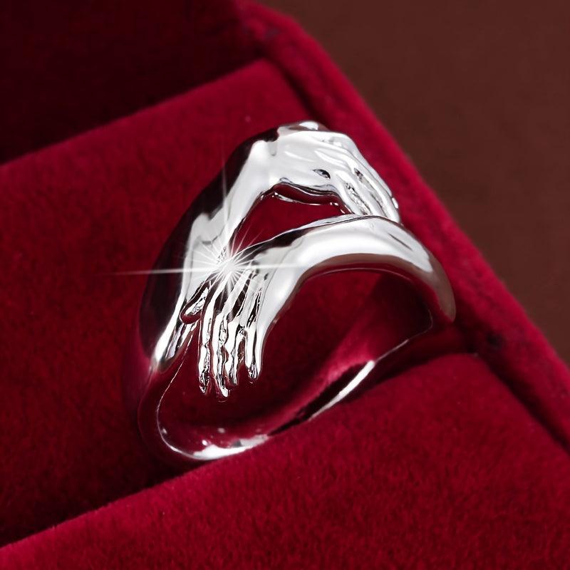 Elegant Ring for Lady's Hands, Double Ring Design