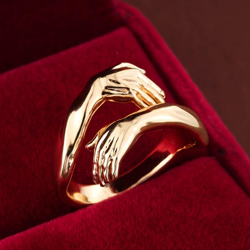Elegant Ring for Lady's Hands, Double Ring Design