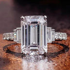 4 Prong Zirconia Engagement Ring for Women