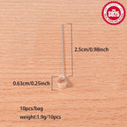 10pcs S925 Sterling Silver Melon Seed Clasps for DIY Necklace Making