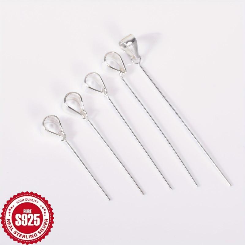 10pcs S925 Sterling Silver Melon Seed Clasps for DIY Necklace Making