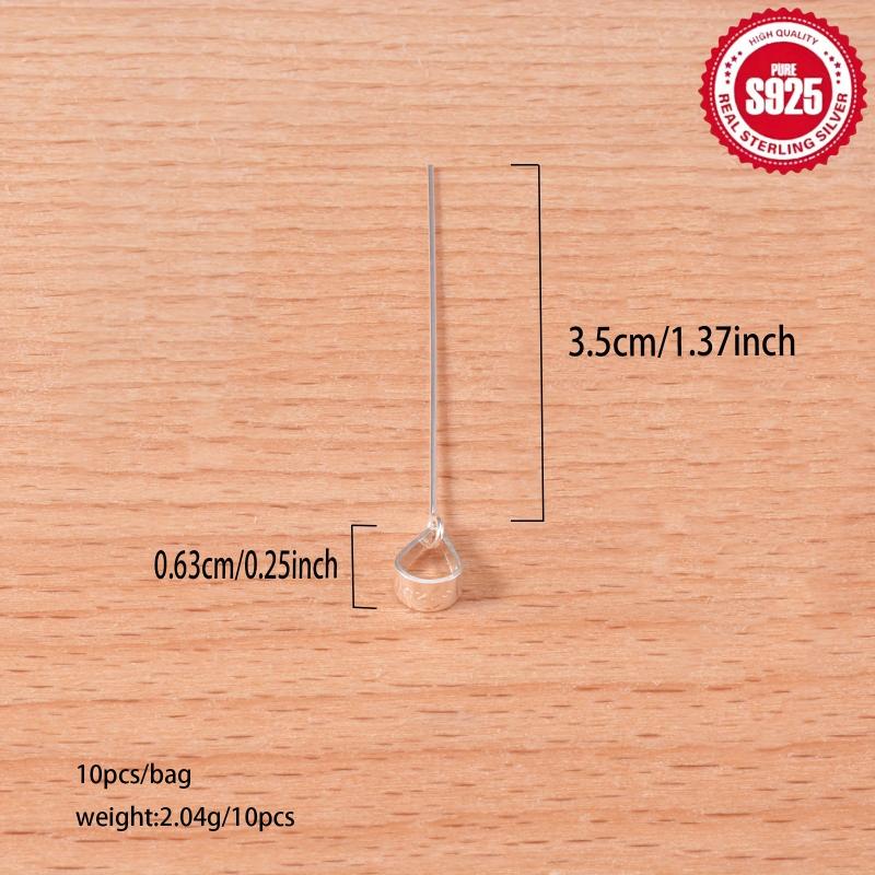 10pcs S925 Sterling Silver Melon Seed Clasps for DIY Necklace Making