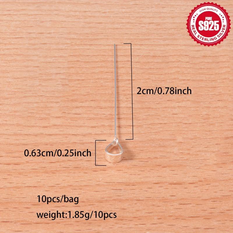 10pcs S925 Sterling Silver Melon Seed Clasps for DIY Necklace Making