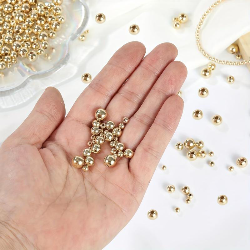 1100pcs Golden Silver Spacer Loose Ball Bead Kits for Jewelry Making
