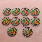 10pcs Wake N Bake Acrylic Pendants Cartoon Woman Marijuana Leaf DIY Charms