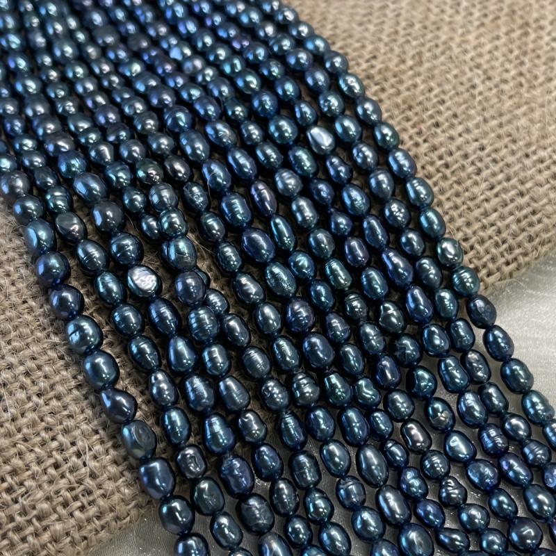 Freshwater Pearls Rice Shaped Jewelry 4-5mm Glossy Finish