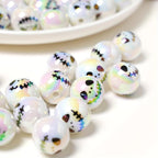 12pcs Halloween Witch Face Doll Beads Acrylic DIY Bead Assortment
