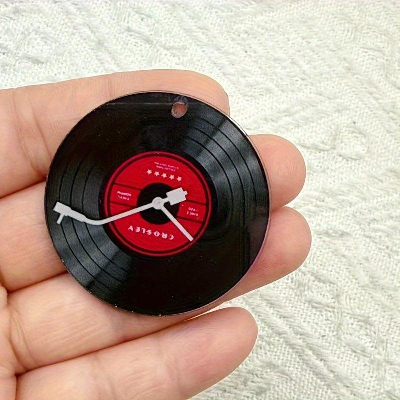 10pcs Vintage Vinyl Record Acrylic Earring and Necklace Pendants