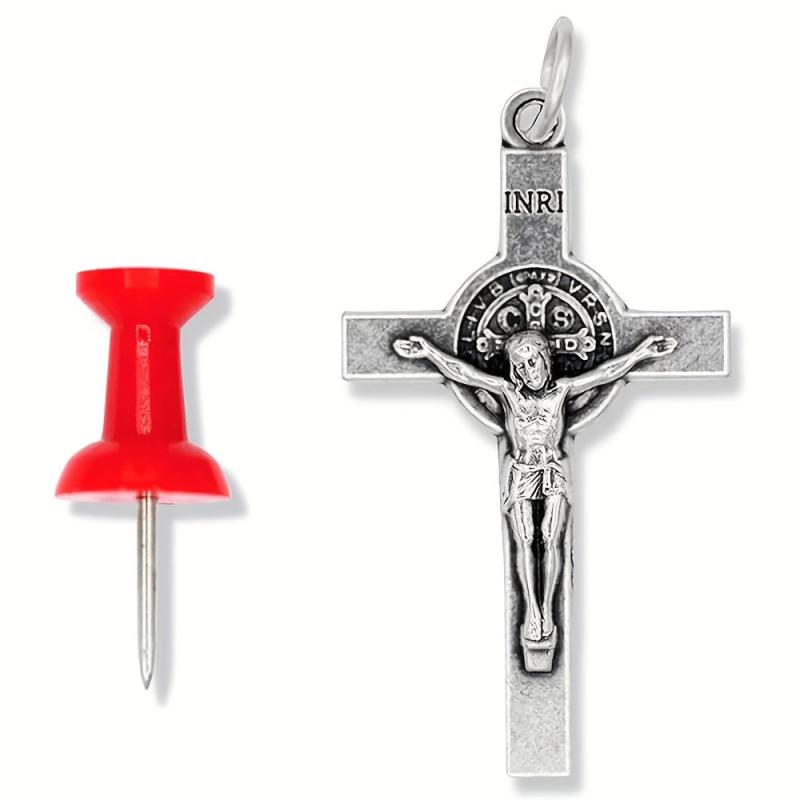 10pcs St Benedict Cross Bulk Rose of St Benedict Jewelry Making Supplies