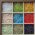 120-140pcs 3x6mm Color Glass Flying Saucer Abacus Beads DIY