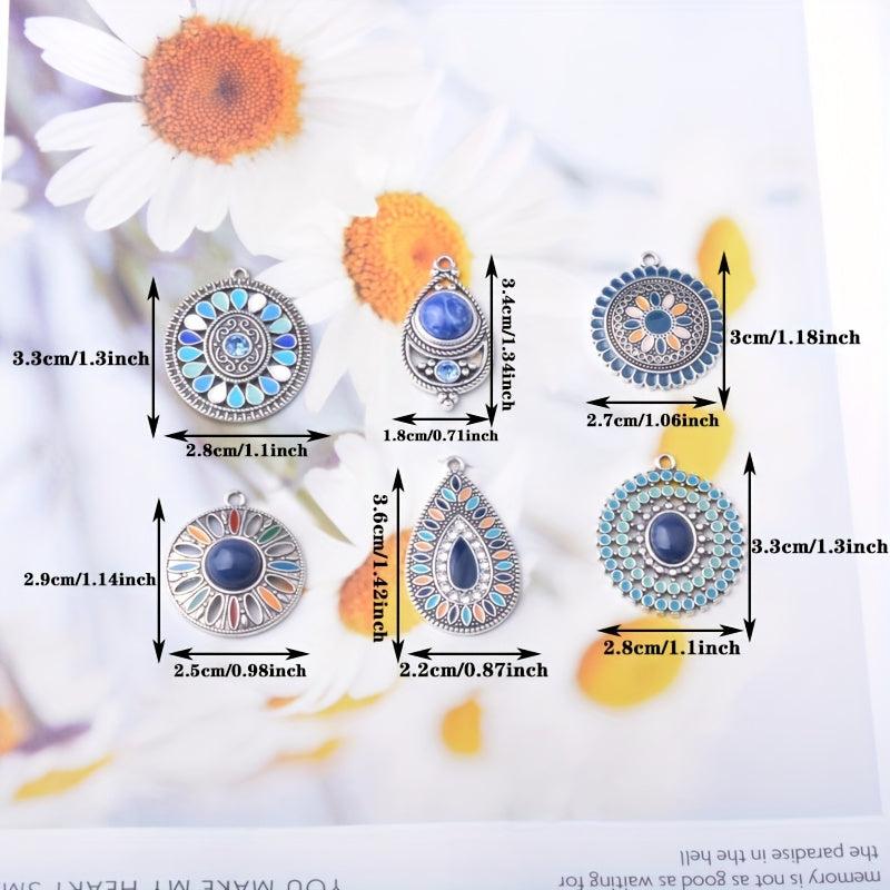 12pcs Dark Bohemian Charms DIY Earring Dangle Set