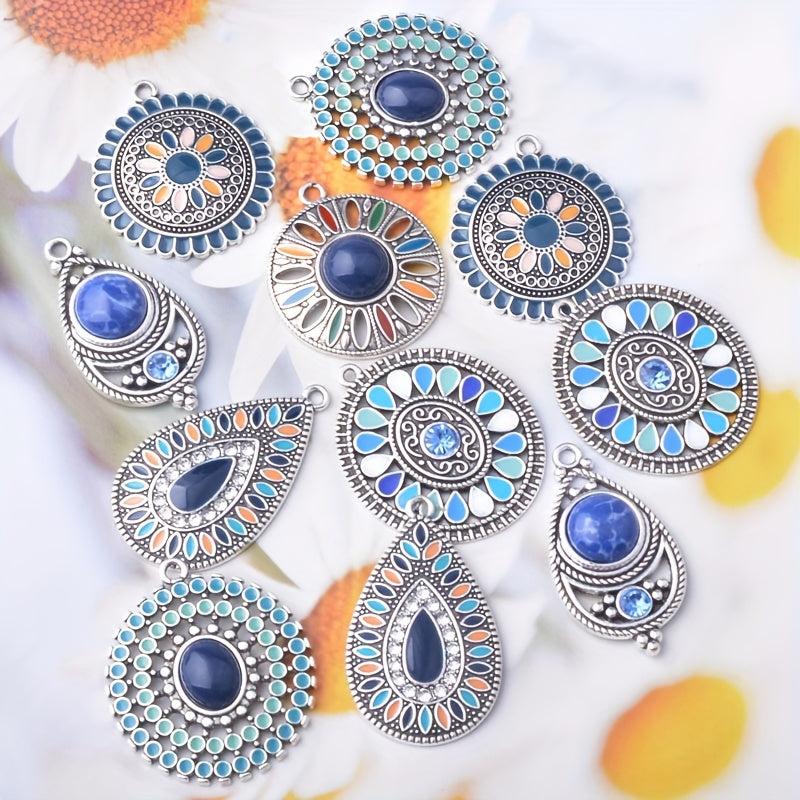 12pcs Dark Bohemian Charms DIY Earring Dangle Set