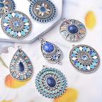 12pcs Dark Bohemian Charms DIY Earring Dangle Set