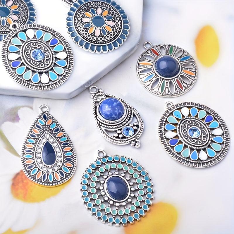 12pcs Dark Bohemian Charms DIY Earring Dangle Set