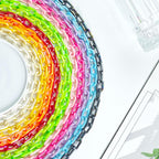12pcs Acrylic Rainbow Chain Jewelry Making Supplies for Clothing Accessories