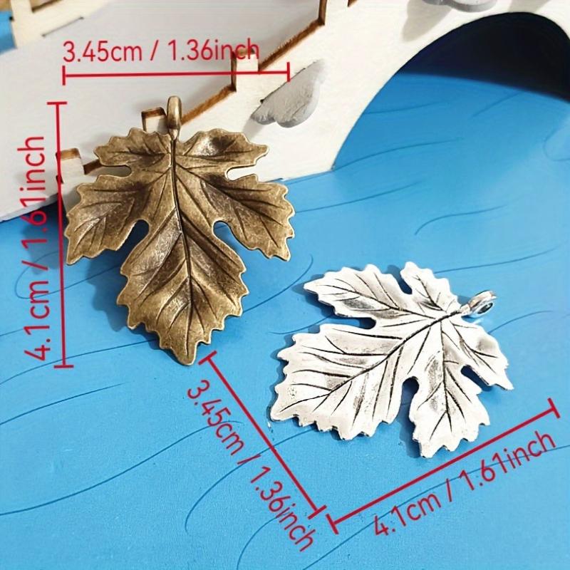 12pcs Maple Leaf Charms Pendant Set for DIY Jewelry Making