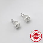 10pcs S925 Sterling Silver Clasp Pendant Charms for DIY Jewelry Making