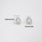10pcs S925 Sterling Silver Clasp Pendant Charms for DIY Jewelry Making
