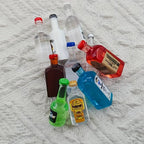 10pcs Sports Theme Resin Bottles for Earrings & Hair Clips Craft Supplies