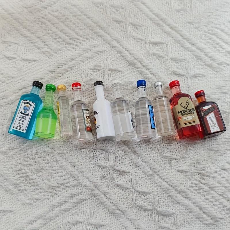 10pcs Sports Theme Resin Bottles for Earrings & Hair Clips Craft Supplies