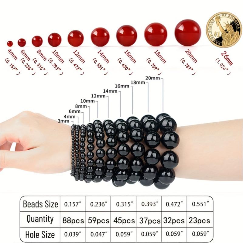 12mm Coffee Striped Agate Round Beads for DIY Bracelet and Necklace