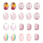 63pcs Cartoon Bead Bracelet Set Crystal Bracelet DIY Kit