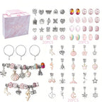 63pcs Cartoon Bead Bracelet Set Crystal Bracelet DIY Kit
