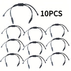 10pcs Polyester Thread Bracelets 6 Colors DIY Jewelry Making Gift