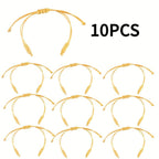 10pcs Polyester Thread Bracelets 6 Colors DIY Jewelry Making Gift