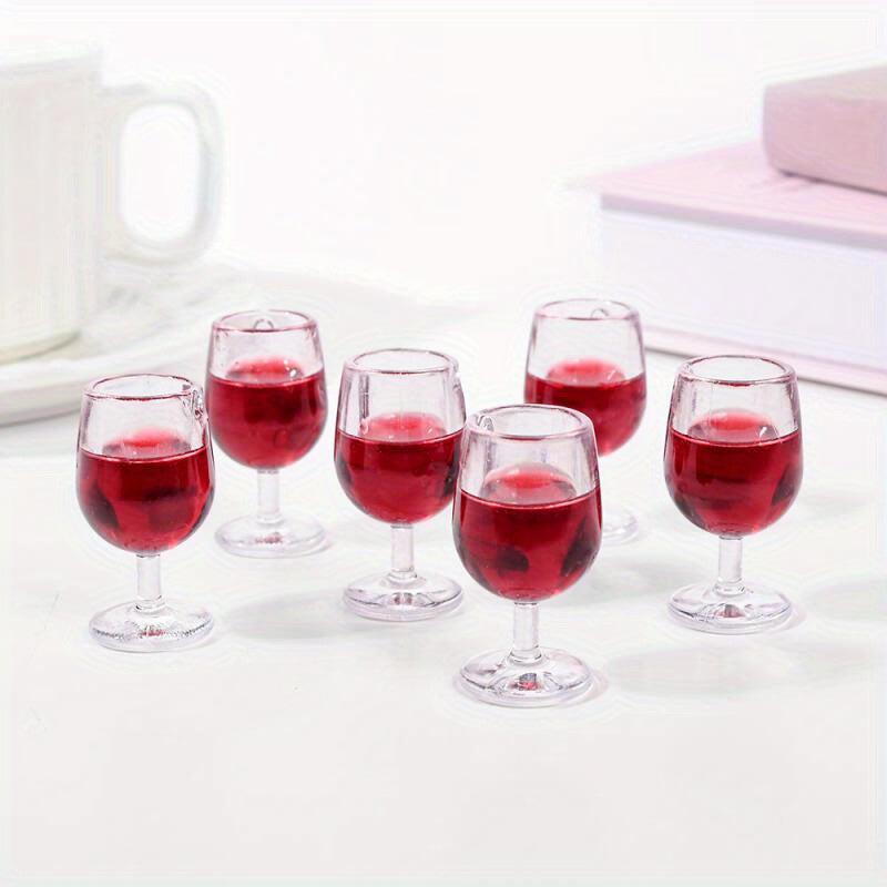 10pcs Red Wine Cup Pendants Charm Jewelry DIY Necklace Earring Keychain