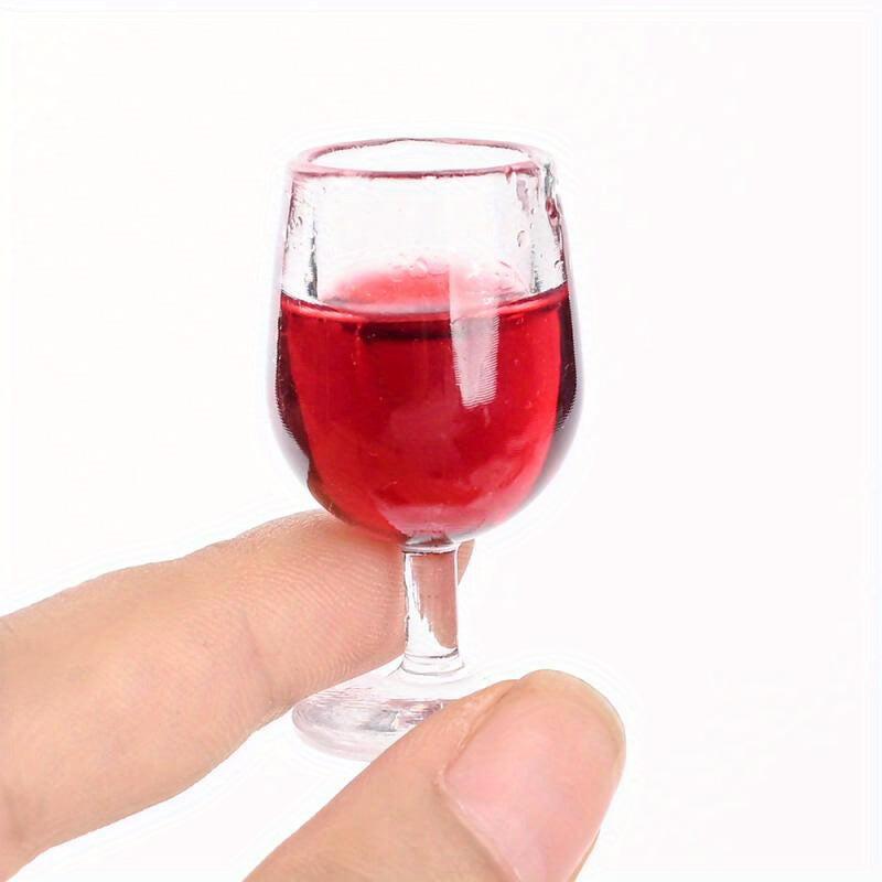 10pcs Red Wine Cup Pendants Charm Jewelry DIY Necklace Earring Keychain