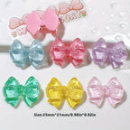 10pcs Resin Bow Charms 25x21mm Pendants DIY Jewelry
