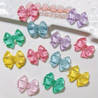 10pcs Resin Bow Charms 25x21mm Pendants DIY Jewelry